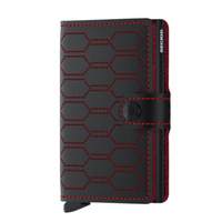 Secrid Miniwallet - Fuel Perforated - black red - Wallet