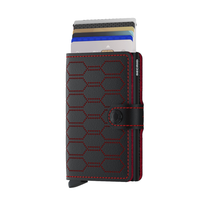 Secrid Miniwallet - Fuel Perforated - black red - Wallet