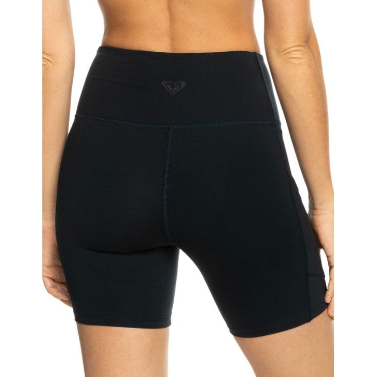 HEART INTO IT BIKER - Roxy - Anthracite - Fitnesshose