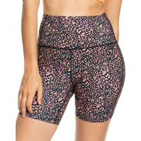 HEART INTO IT BIKER PRINTED - Roxy - ANTRACITE ANIMAL DUS - Fitnesshose