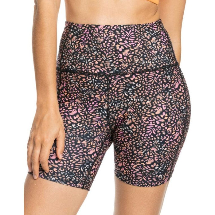 HEART INTO IT BIKER PRINTED - Roxy - ANTRACITE ANIMAL DUS - Fitnesshose