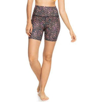 HEART INTO IT BIKER PRINTED - Roxy - ANTRACITE ANIMAL DUS - Fitnesshose