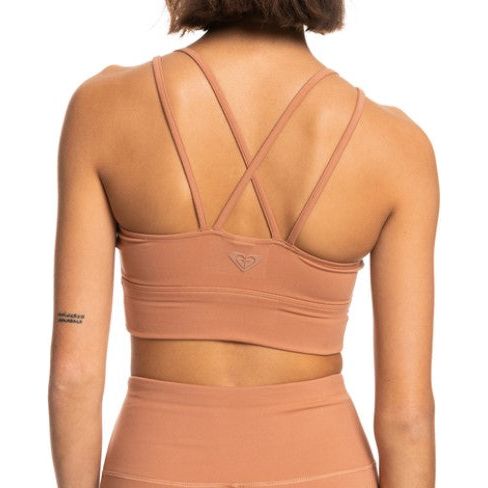 HEART INTO IT ELONGATED BRA - Roxy - MOCHA MOUSSE - BH
