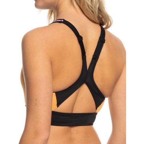ROXY ACTIVE FULL SUPPORT BRA - Roxy - Anthracite - Bikini Tops