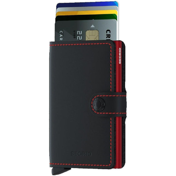 Secrid - miniwallet - Matte Black & Red- Geldtaschen