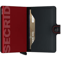Secrid - miniwallet - Matte Black & Red- Geldtaschen