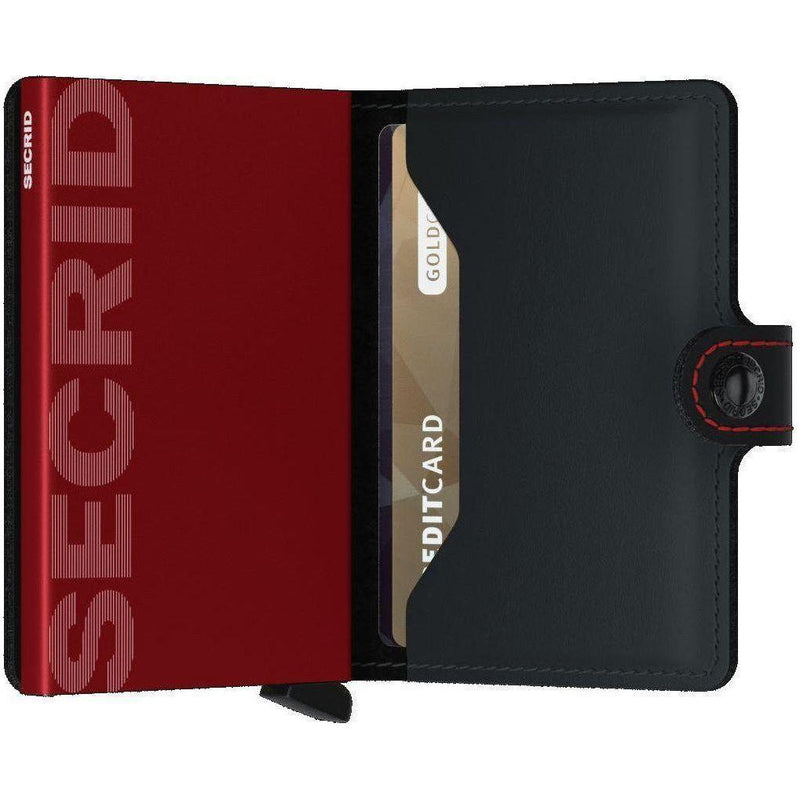 Secrid - miniwallet - Matte Black & Red- Geldtaschen