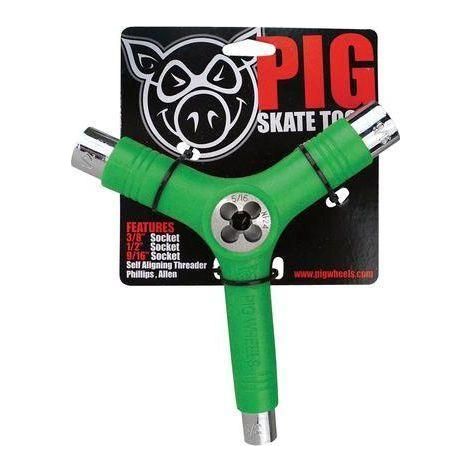 Skate Tool inkl. Gewindeschneider - Pig - Green - Skate Tool