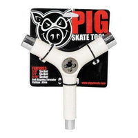 Skate Tool inkl. Gewindeschneider - Pig - White - Skate Tool