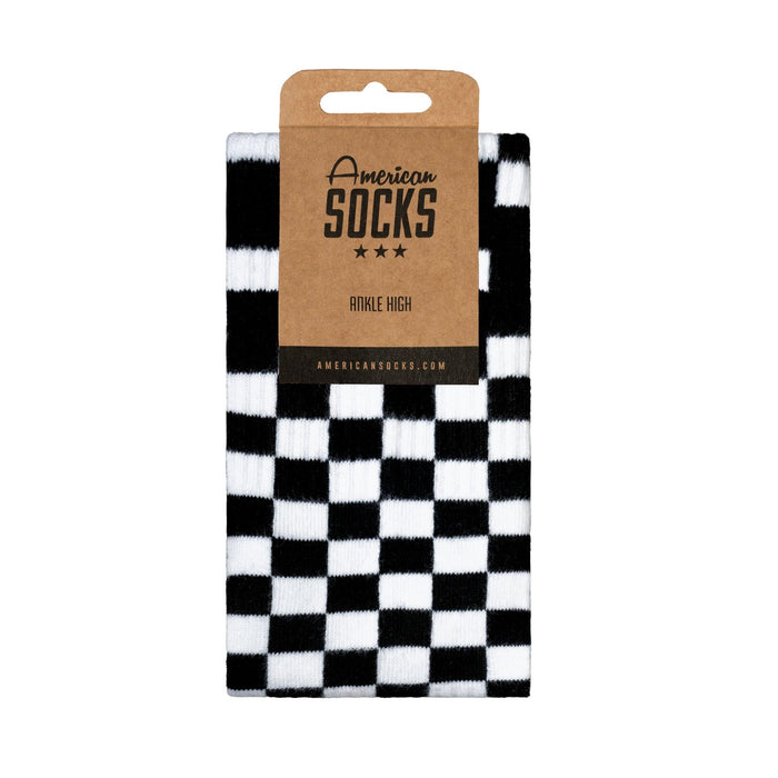 Checkerboard B/W - Ankle High Brown Bild 2