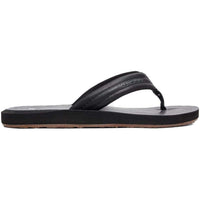 CARVER NUBUCK - Quiksilver - solid black - Flip Flop