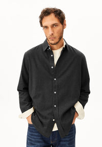 Araamo Flannel Shirt Anthrazit Melange Bild 1
