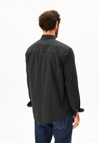 Araamo Flannel Shirt Anthrazit Melange Bild 2