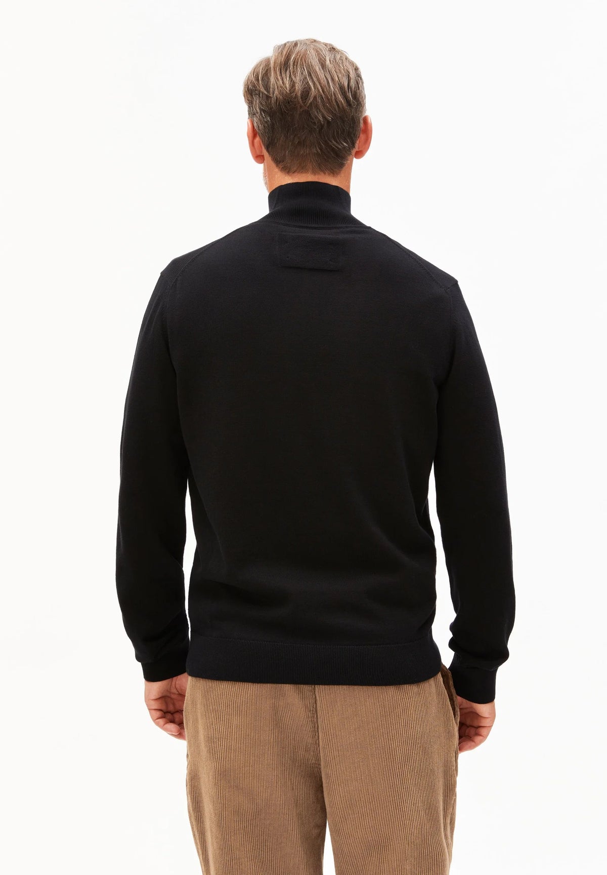 Faabes Half Zip Knit Sweater Black Bild 2
