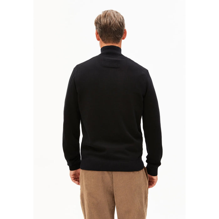 Faabes Half Zip Knit Sweater Black Bild 2