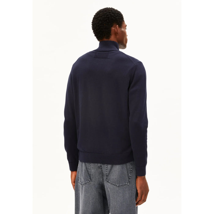 Faabes Half Zip Knit Sweater Night Sky Bild 2