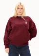 Iconic A Alizaa Sweat Velvet Red Bild 1