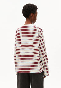 Iconic A Fietaa Stripe LS Undyed/Velvet Red/So Bild 2
