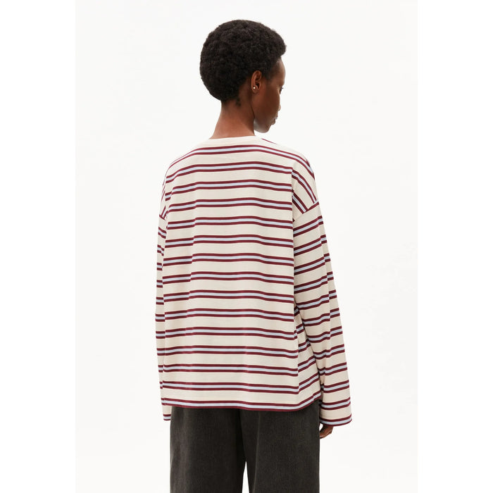 Iconic A Fietaa Stripe LS Undyed/Velvet Red/So Bild 2