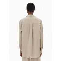 Linen Blend Shirt Blouse Sandstone Bild 2