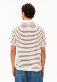 Maario Knitted Poloshirt Pure-Claystone Bild 2