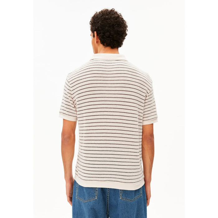 Maario Knitted Poloshirt Pure-Claystone Bild 2