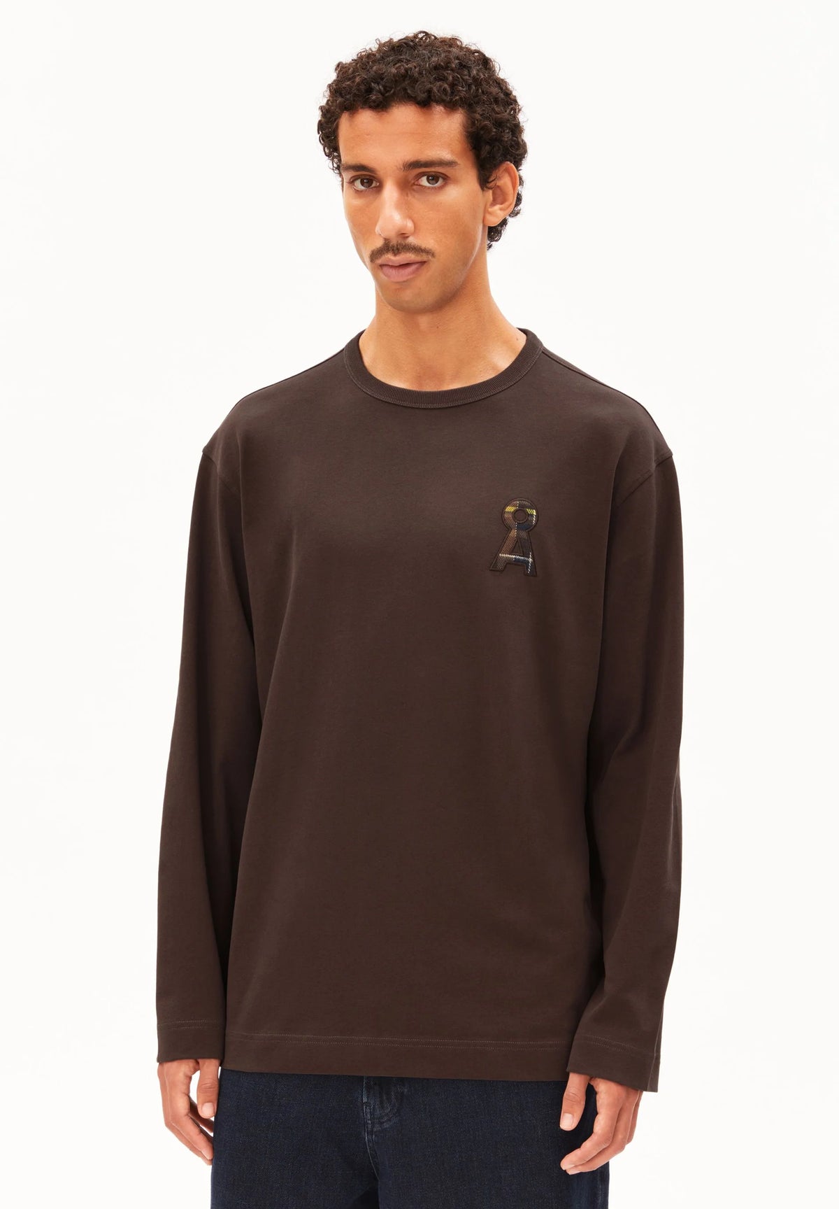 Maarkos A Logo Longsleeve Claystone Bild 1