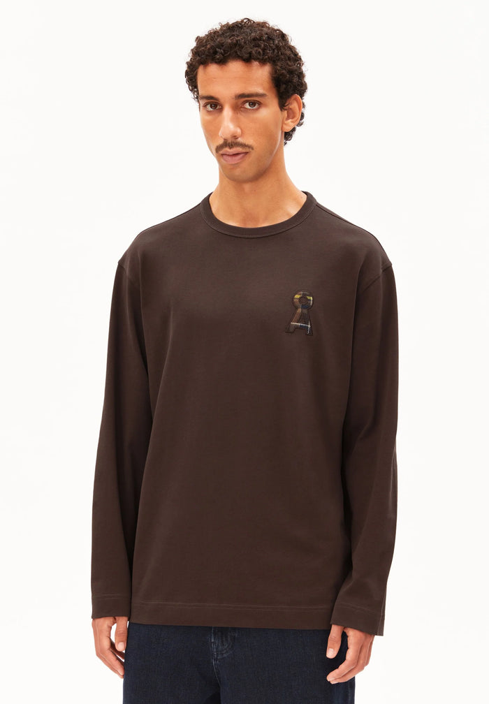 Maarkos A Logo Longsleeve Claystone Bild 1