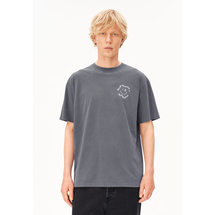 Maarkos Gmt Dye Smile T-Shirt Moonshadow Washed Bild 1