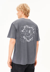 Maarkos Gmt Dye Smile T-Shirt Moonshadow Washed Bild 2