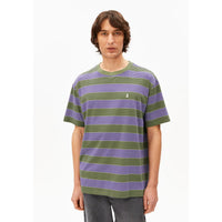 Maarkos Multi Stripes T-Shirt Pungent Purple/Fatig Bild 1