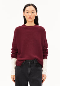 Merinaa Links Links Sweater Velvet Red Bild 1