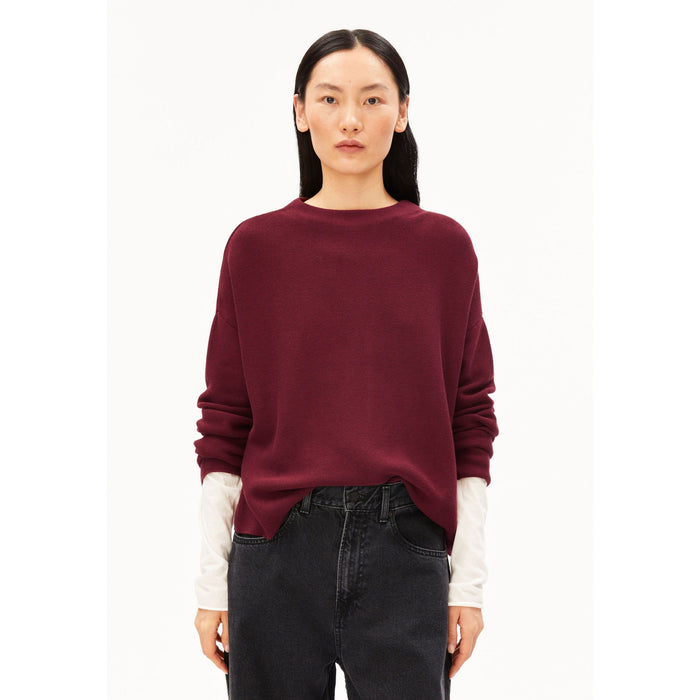 Merinaa Links Links Sweater Velvet Red Bild 1