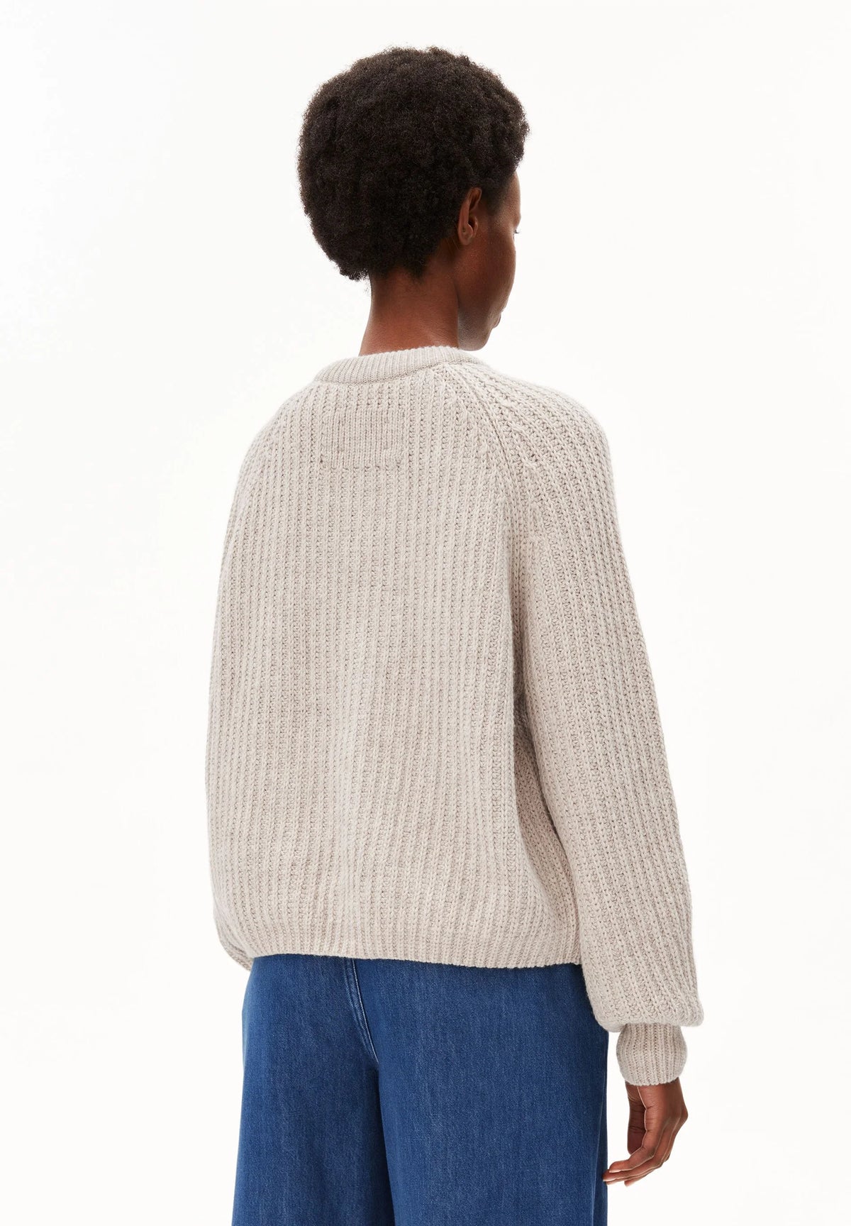 Rib Knit Cardigan Honey Melange Bild 2
