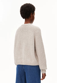 Rib Knit Cardigan Honey Melange Bild 2