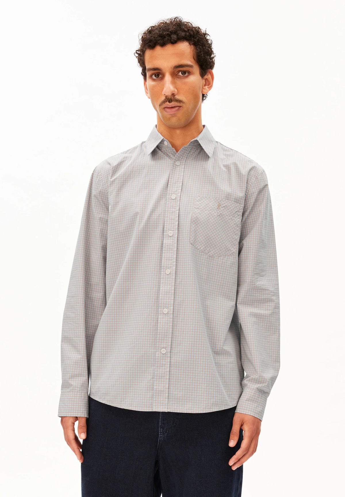 Small Check Longsleeve Shirt Honey Reed Bild 1