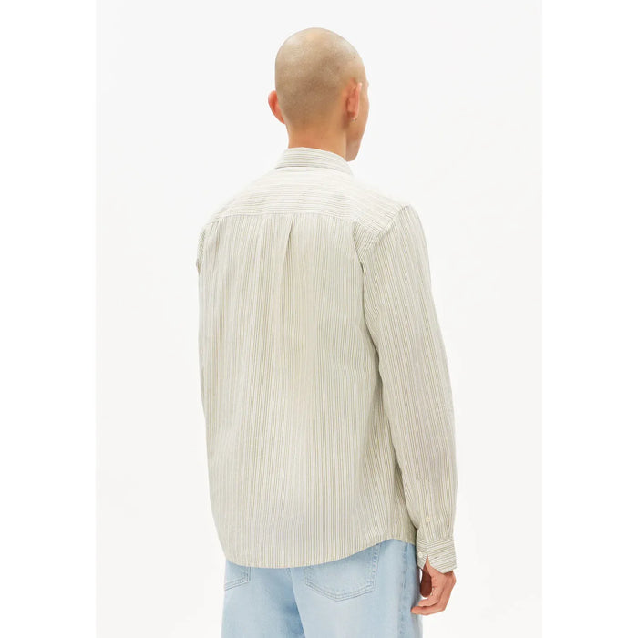 Stripe Longsleeve Shirt Fatigue Green Bild 2