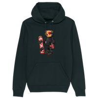 The Snowboarder Organic Hoodie Black Bild 1