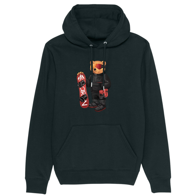 The Snowboarder Organic Hoodie Black Bild 1