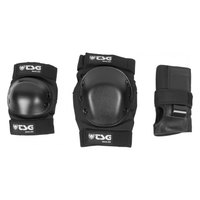 Basic Set - TSG - Black - Ellbogen/Handgelenkschützer Skate