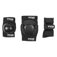 Basic Set - TSG - Black - Ellbogen/Handgelenkschützer Skate