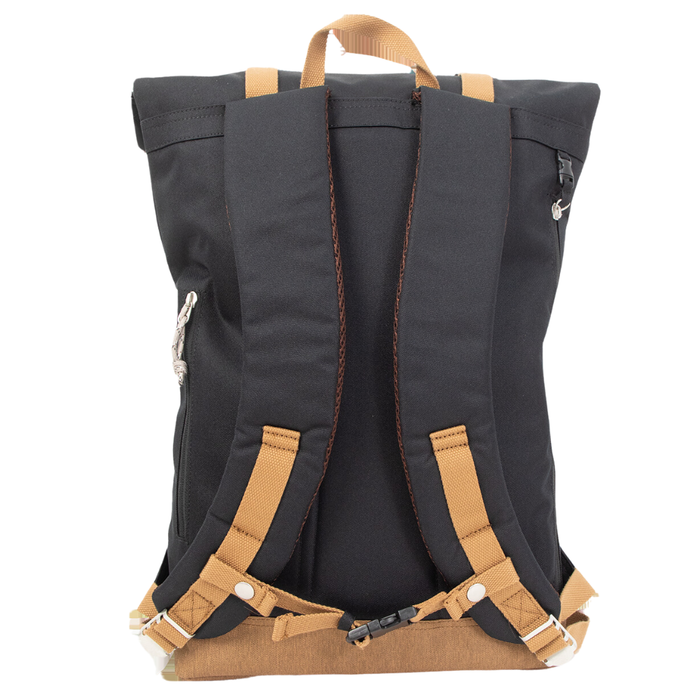 Christopher Euro Backpack Rolltop Backpack black x khaki Bild 2