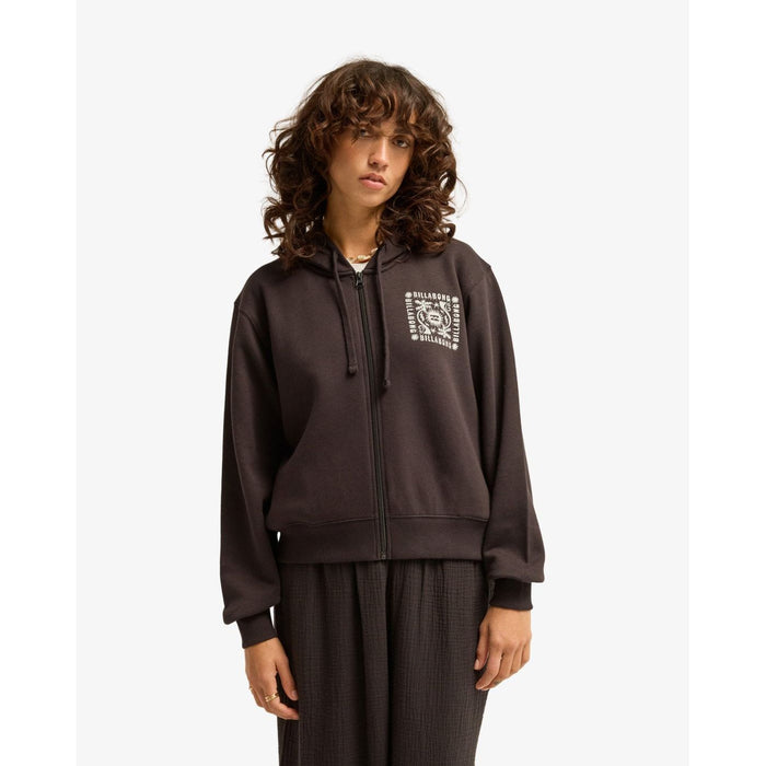Always Looking Zip Hood Black Pebble Bild 1
