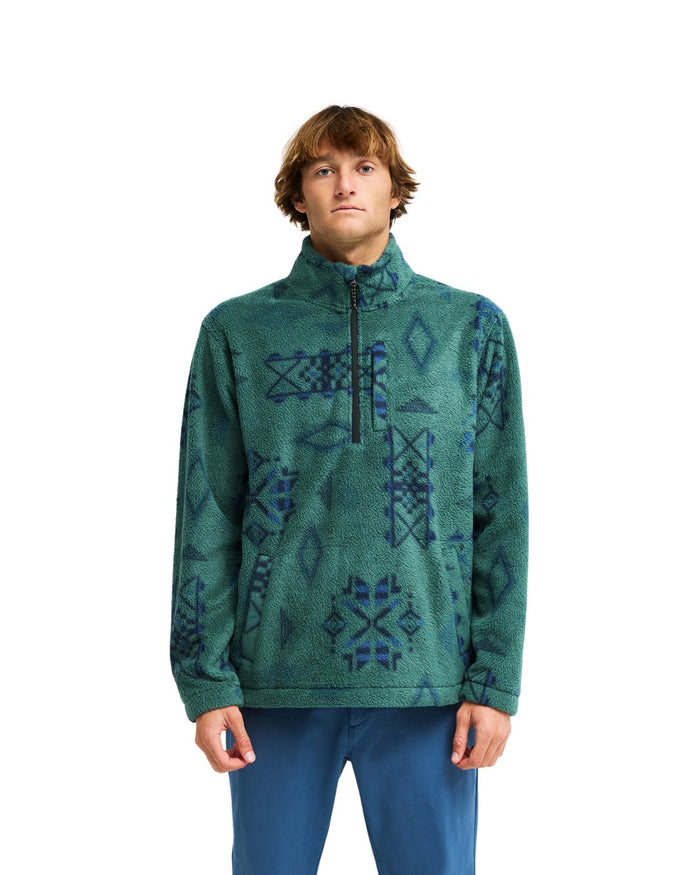 Boundary Mock Neck Smoke Pine Bild 1