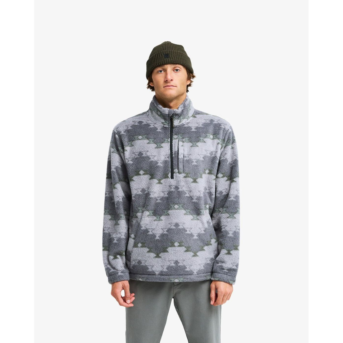 Boundary Mock Neck Pewter Bild 3