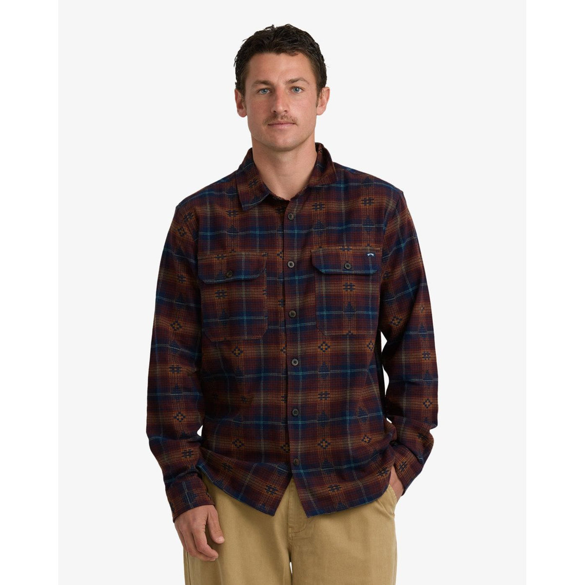 Offshore Jacquard Flannel Wine Bild 1