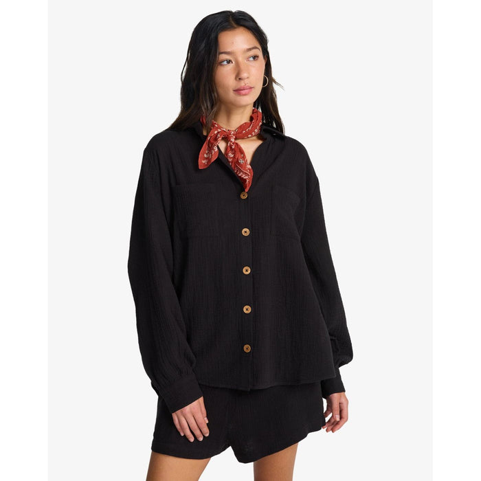 Swell Blouse Black Pebble Bild 1