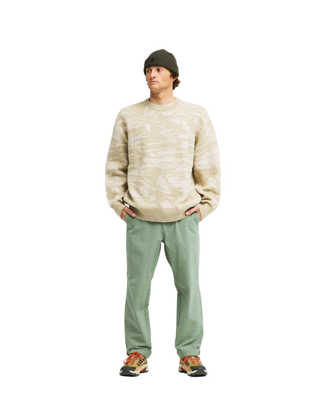Trail Sweater Sand Khaki Bild 3