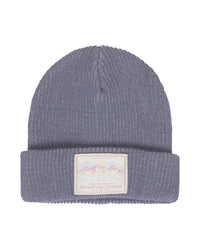 Wave Check Beanie Salted Blue Bild 1