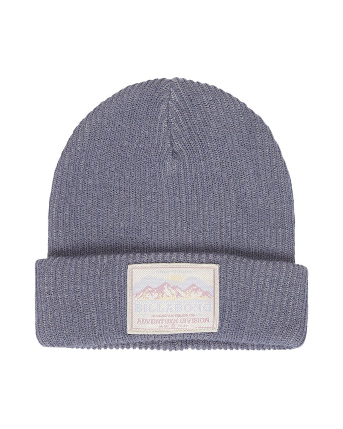 Wave Check Beanie Salted Blue Bild 1